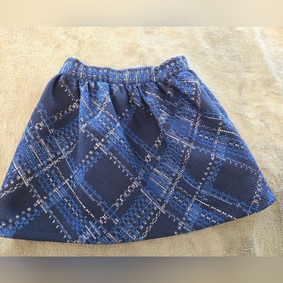 Janie And Jack Toddler Girl Skirt With Metallic Threads  Adjustable Waist - Picture 5 of 6